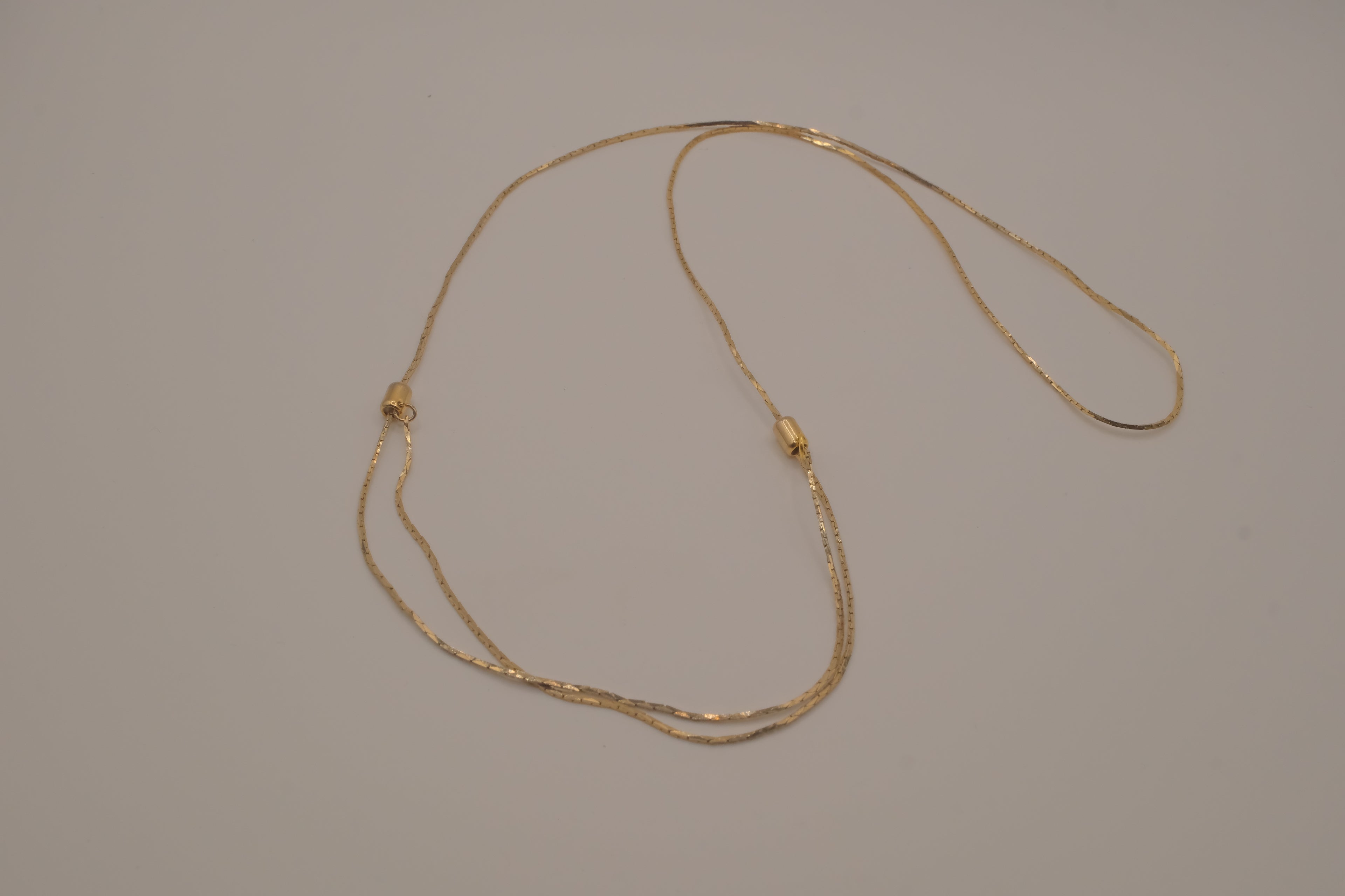 Vintage Avon double layered adjustable sliding beads necklace
