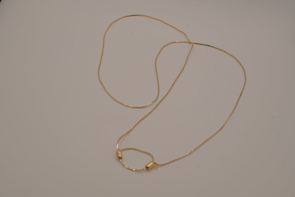 Vintage Avon double layered adjustable sliding beads necklace