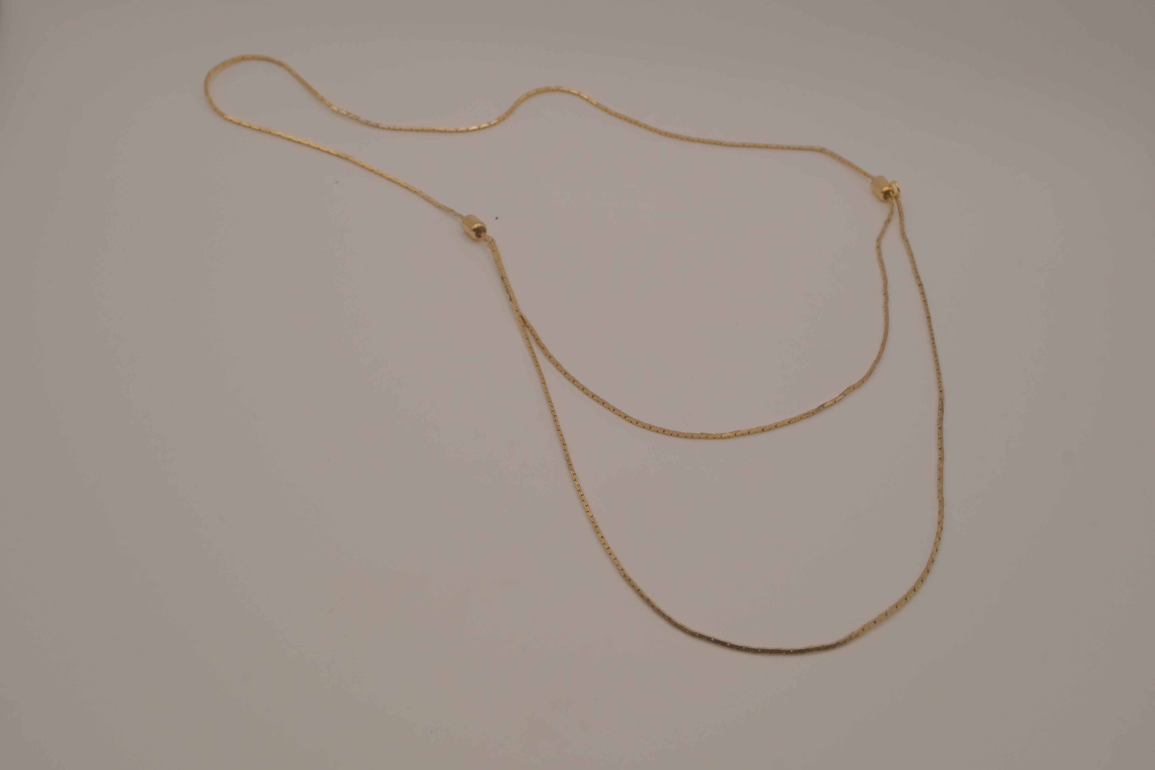 Vintage Avon double layered adjustable sliding beads necklace