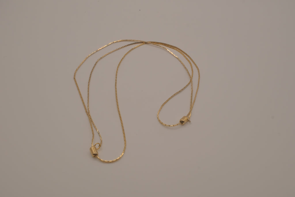 Vintage Avon double layered adjustable sliding beads necklace