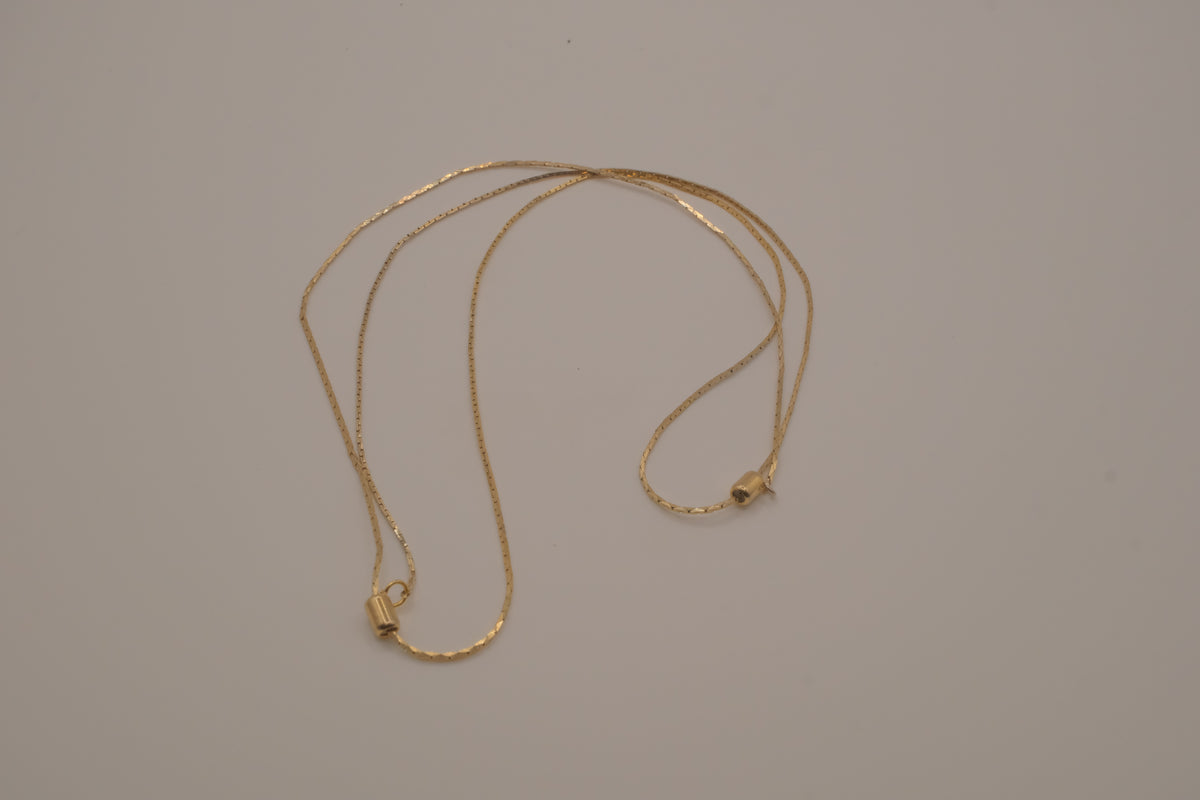 Vintage Avon double layered adjustable sliding beads necklace