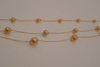 Vintage Avon Triple Strand Filigree Ball Necklace