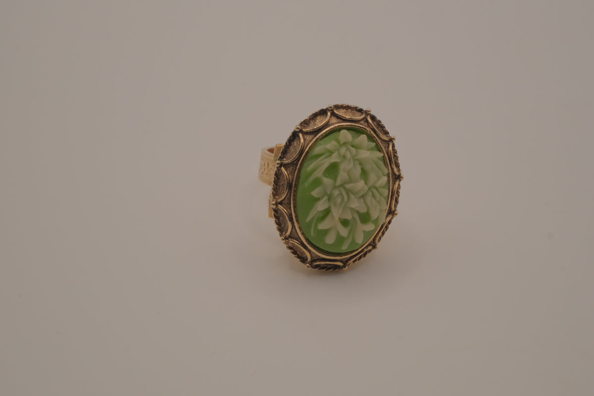 Vintage Vanda perfume locket ring