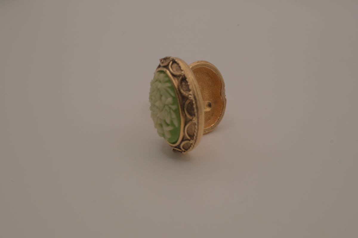 Vintage Vanda perfume locket ring