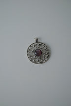 Vintage Celtic Purple Stone Pendant