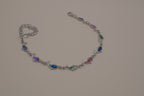 Abalone shell multicolor dolphin link bracelet