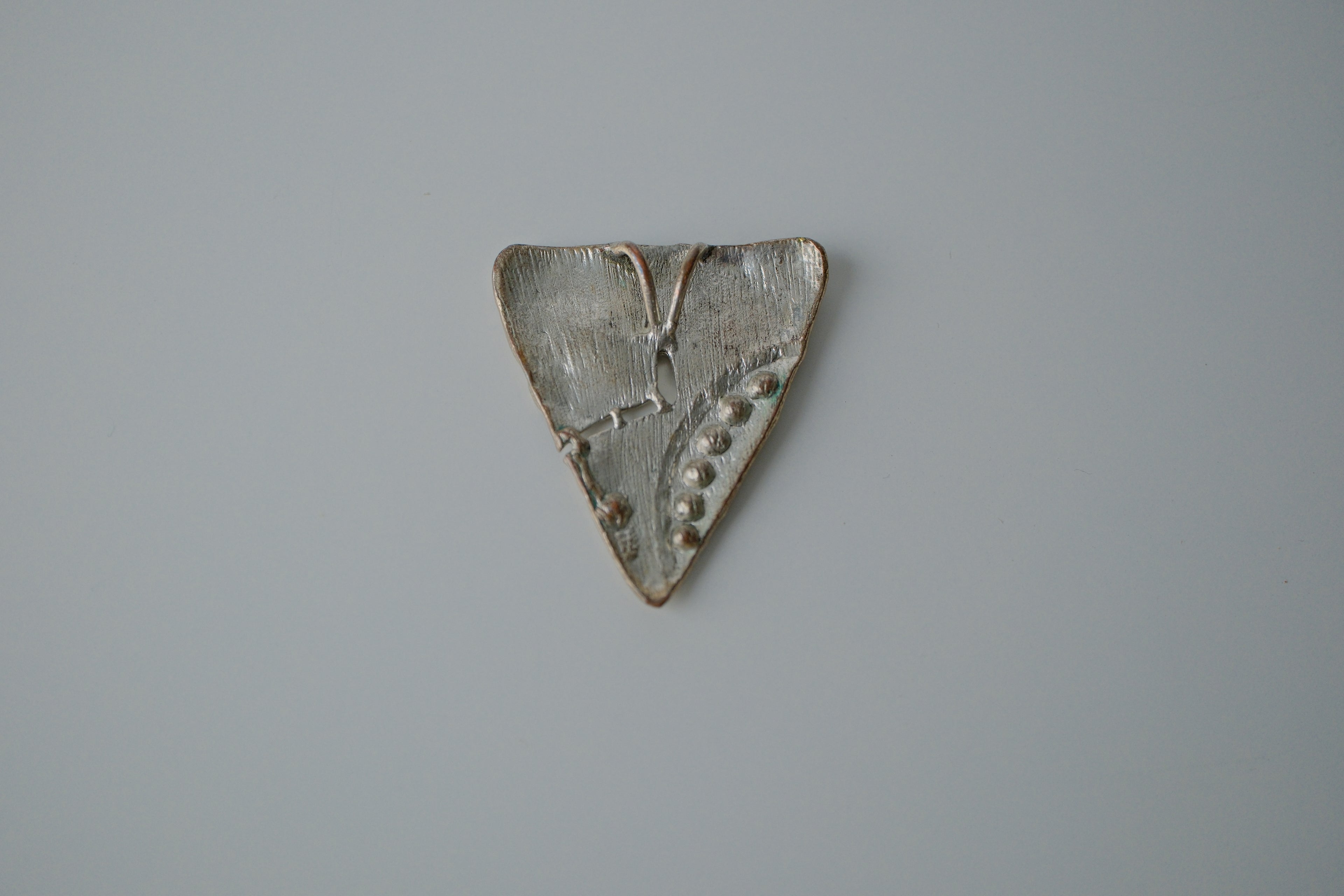 Vintage Silver Geometric Pendant