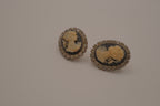 Vintage Victorian-style cameo earrings&nbsp;