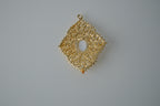 Vintage Gold Filigree Pearl Pendant