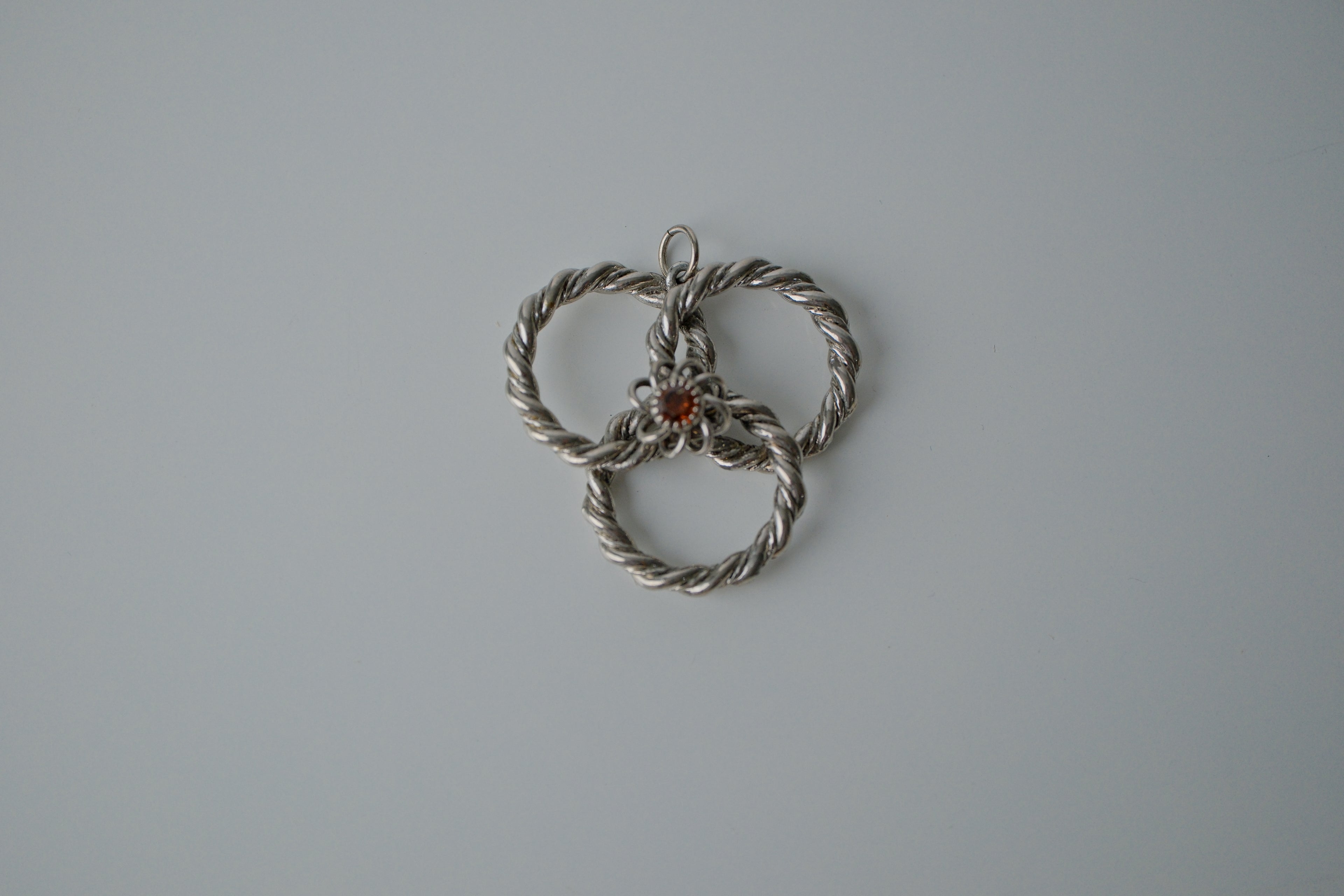 Vintage Silver Triple Knot Pendant