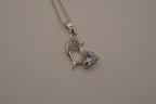 Dolphin sparking stone pendant Necklace