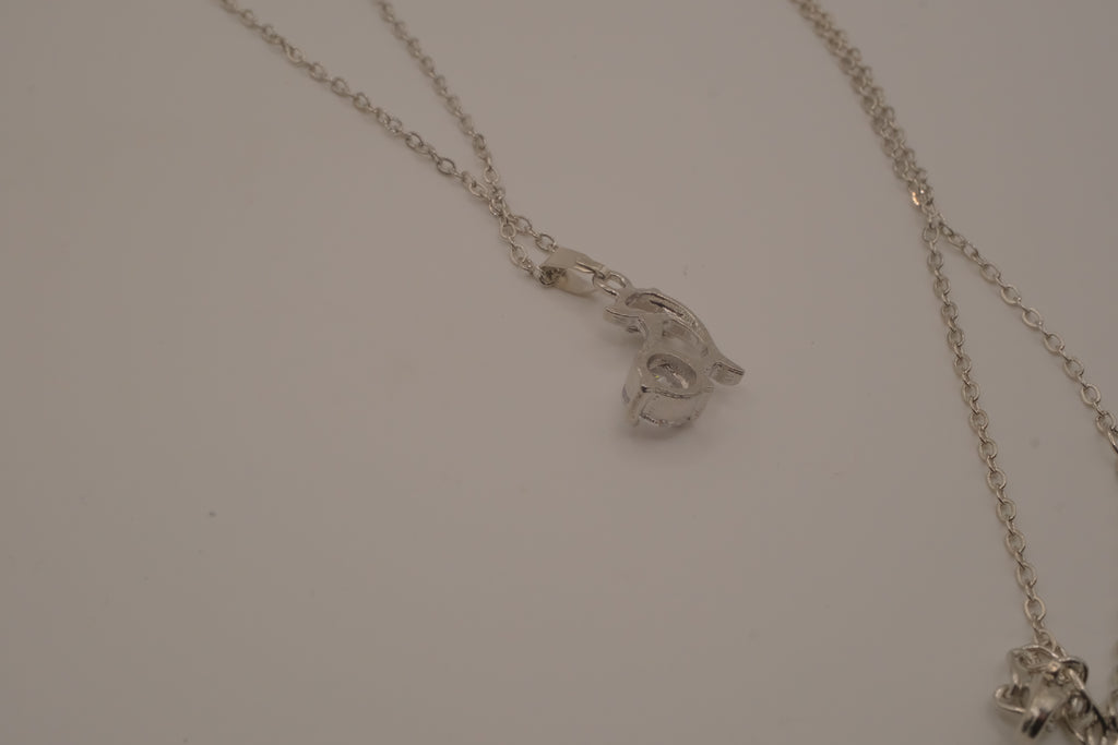 Dolphin sparking stone pendant Necklace