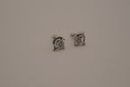 Silver toned dolphin stud earrings&nbsp;