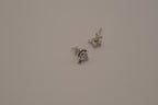 Silver toned dolphin stud earrings&nbsp;