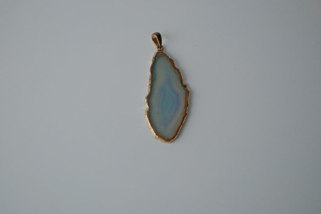 Agate Slice Pendant
