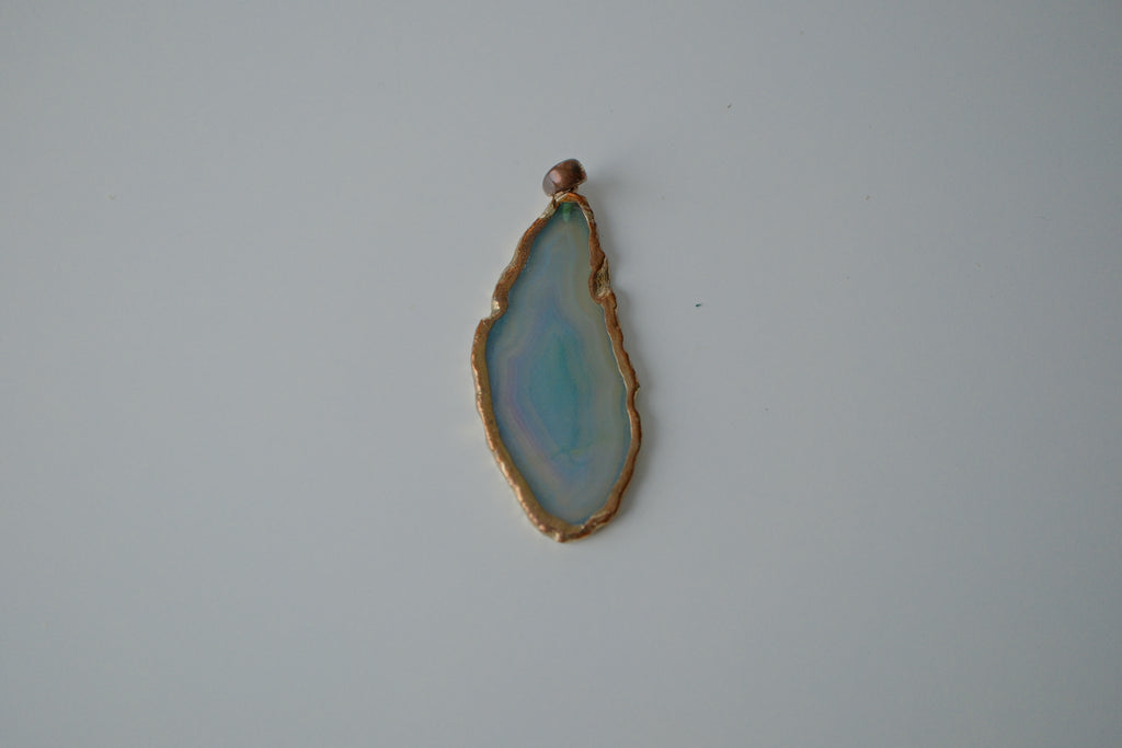 Agate Slice Pendant