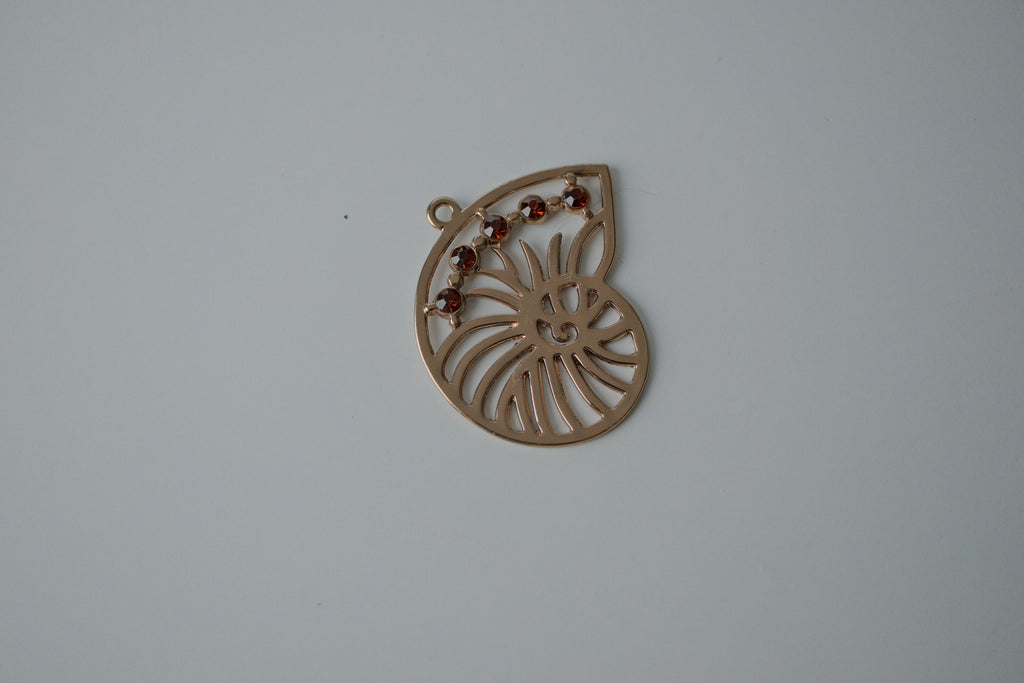 Nautilus shell pendant