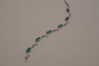 Vintage Green Abalone shell inlay dolphin link bracelet&nbsp;