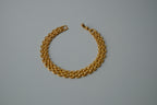 Vintage Gold Brick Link Bracelet