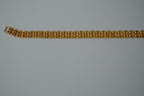 Vintage Gold Brick Link Bracelet