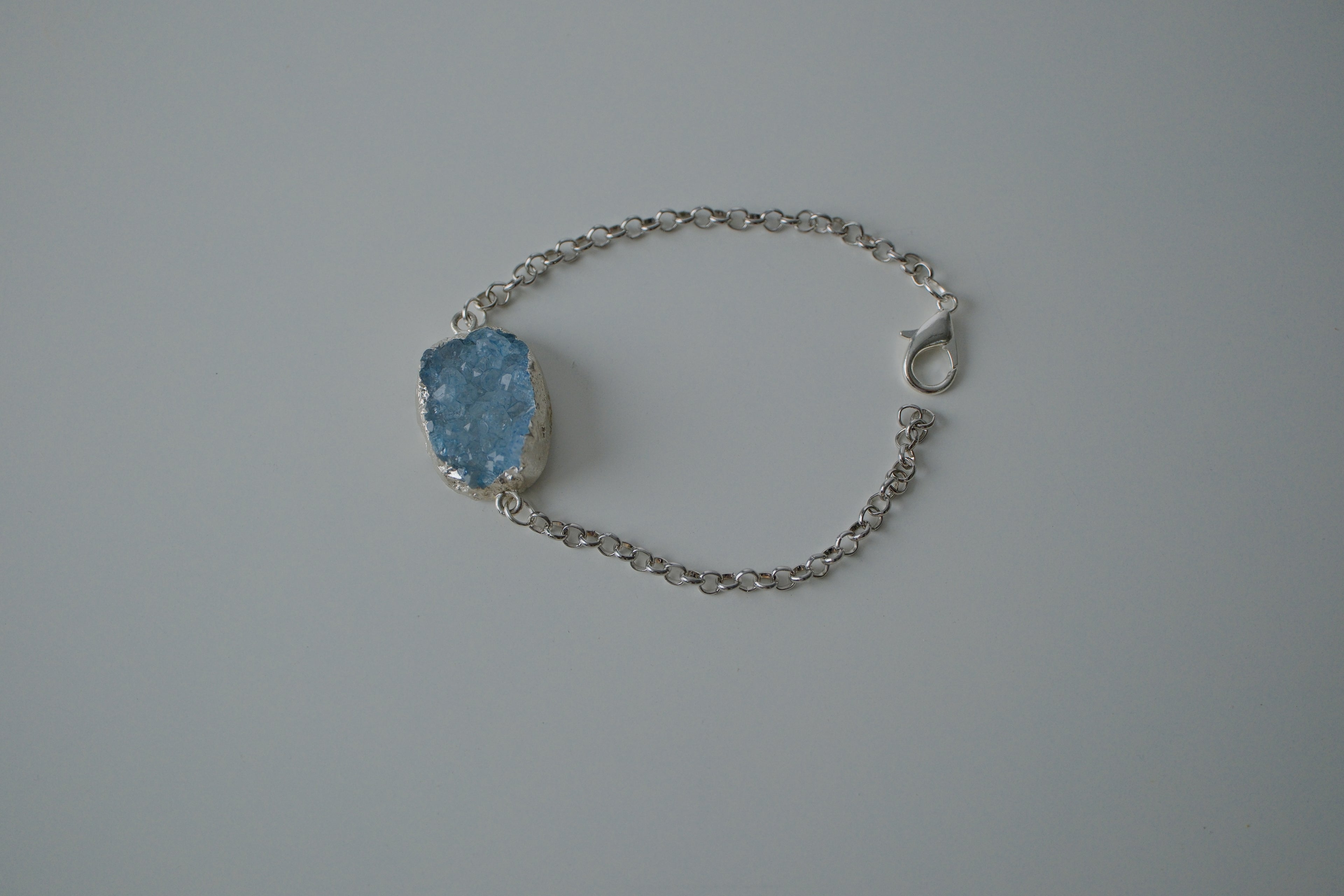 Reworked Blue Druzy Bracelet