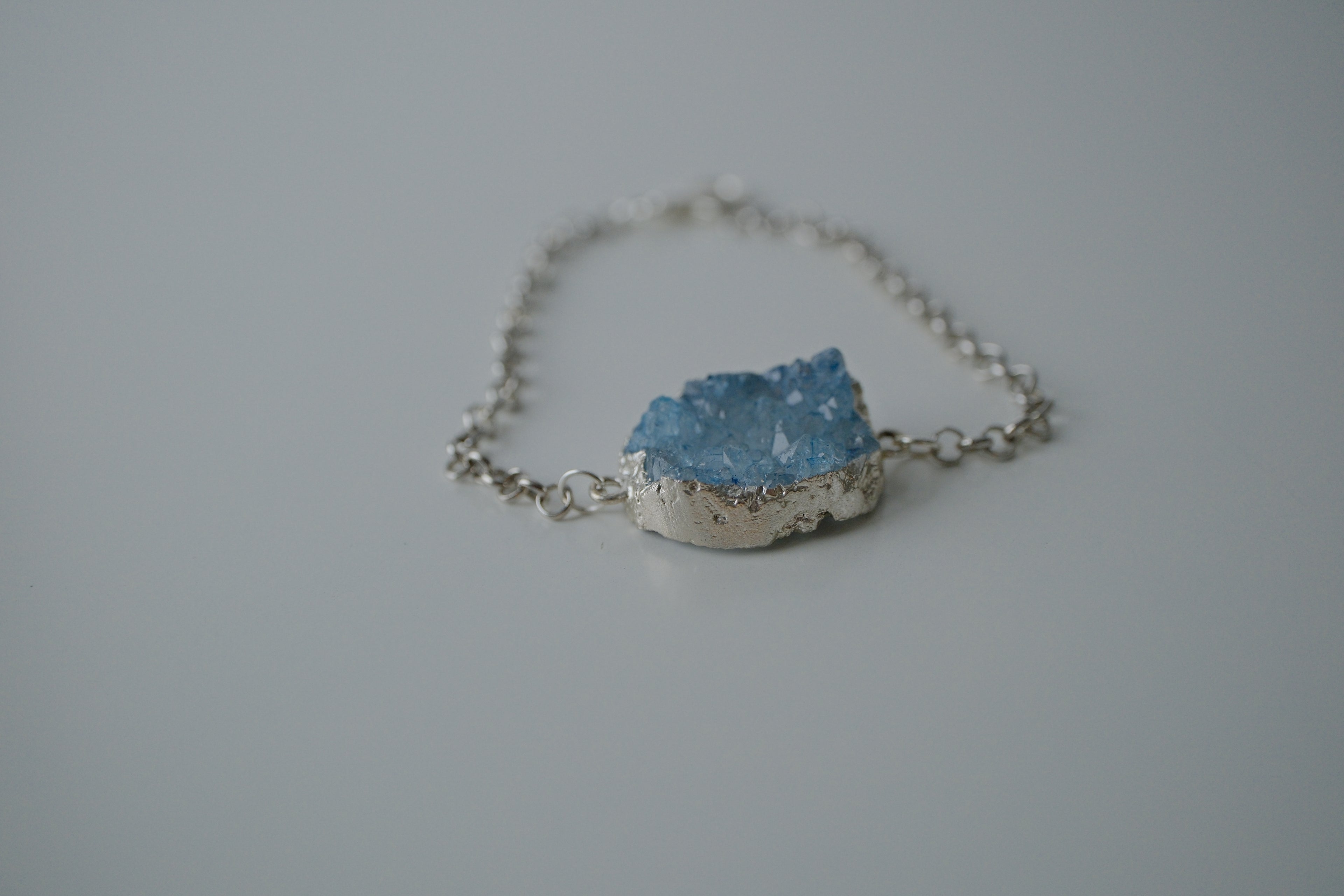 Reworked Blue Druzy Bracelet