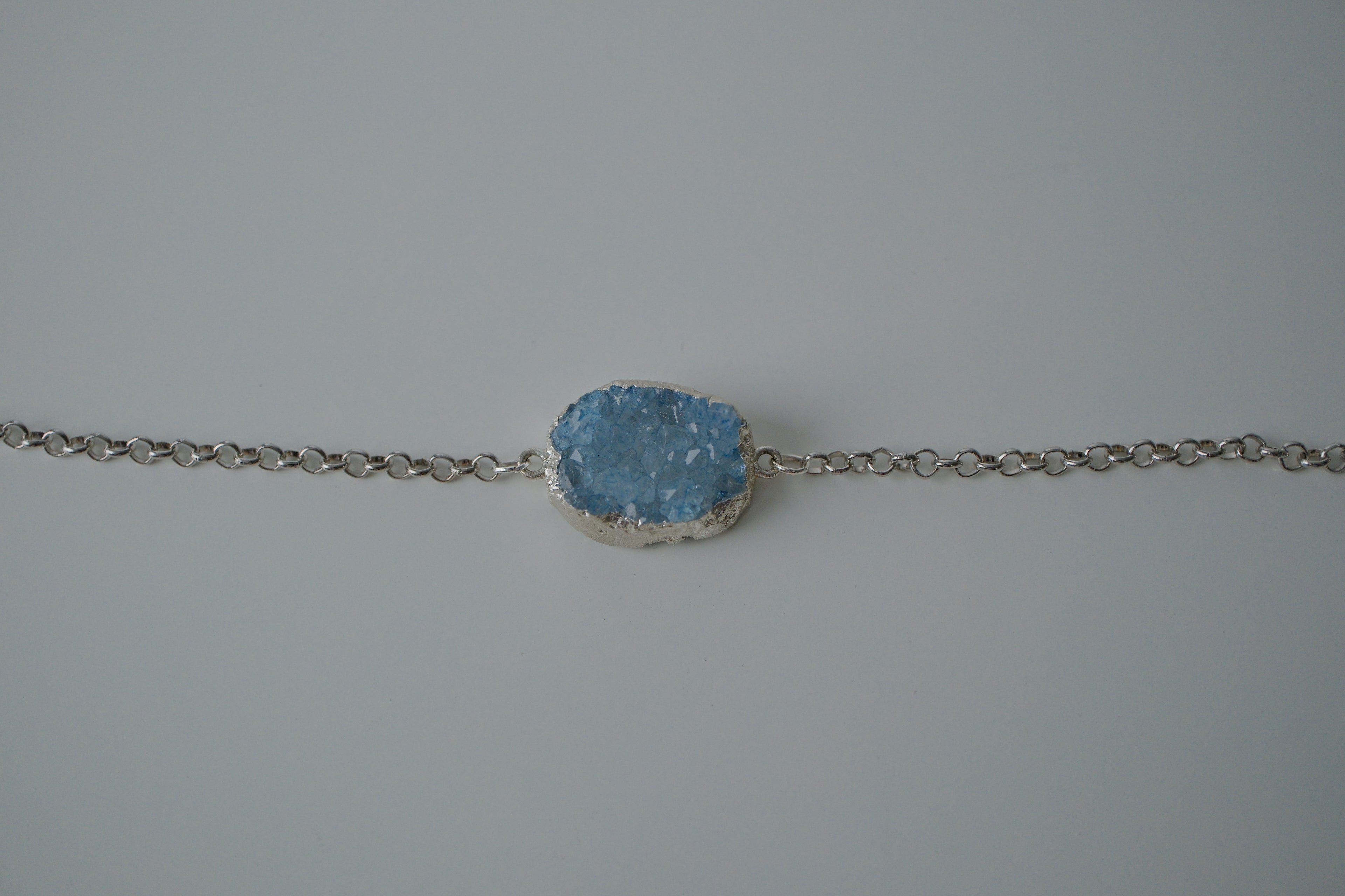 Reworked Blue Druzy Bracelet