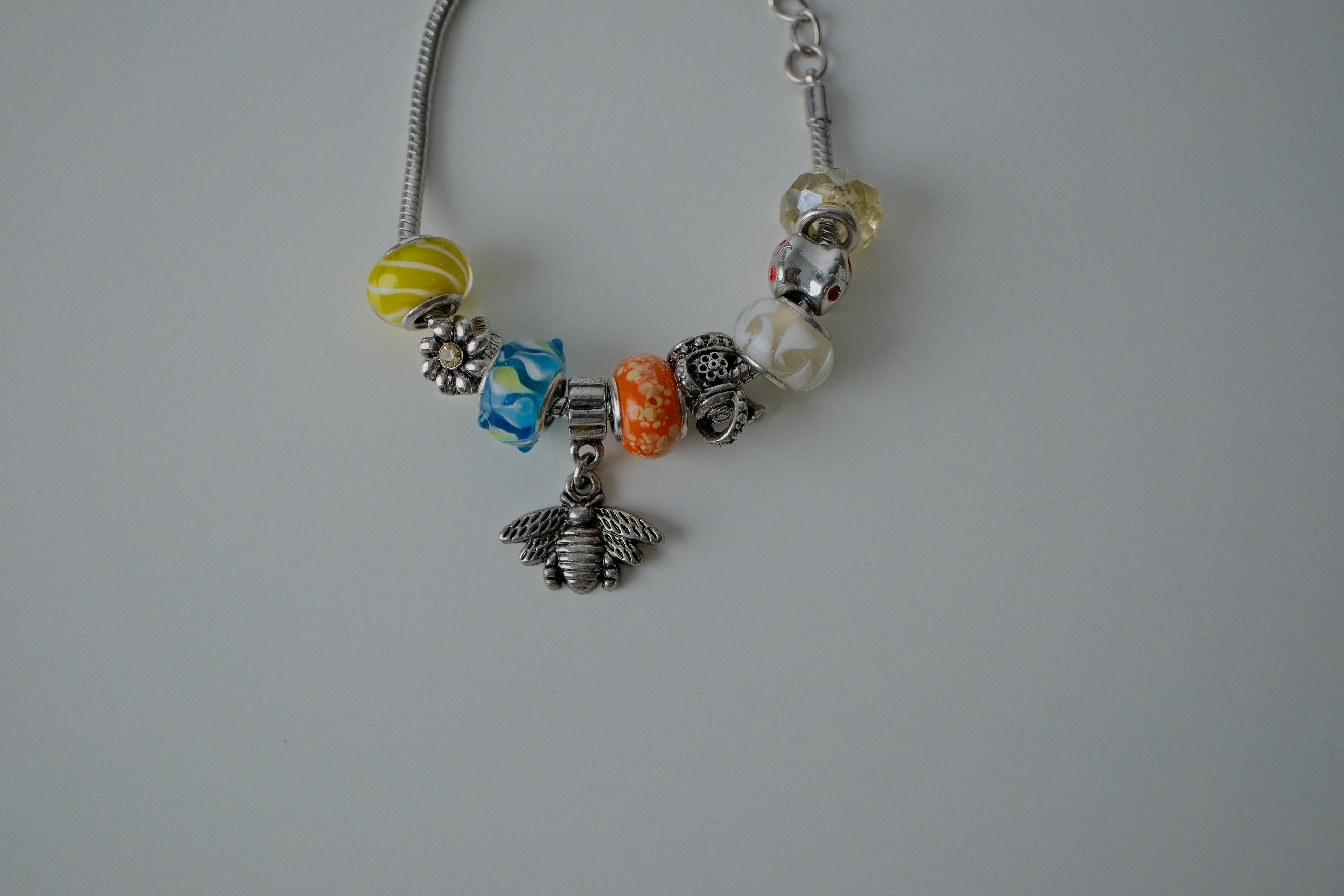 Pandora Style Bee Charm Bracelet