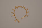 Gold tone Dolphin charm bracelet