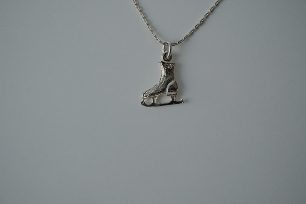 Delicate Silver Ice Skate Bracelet