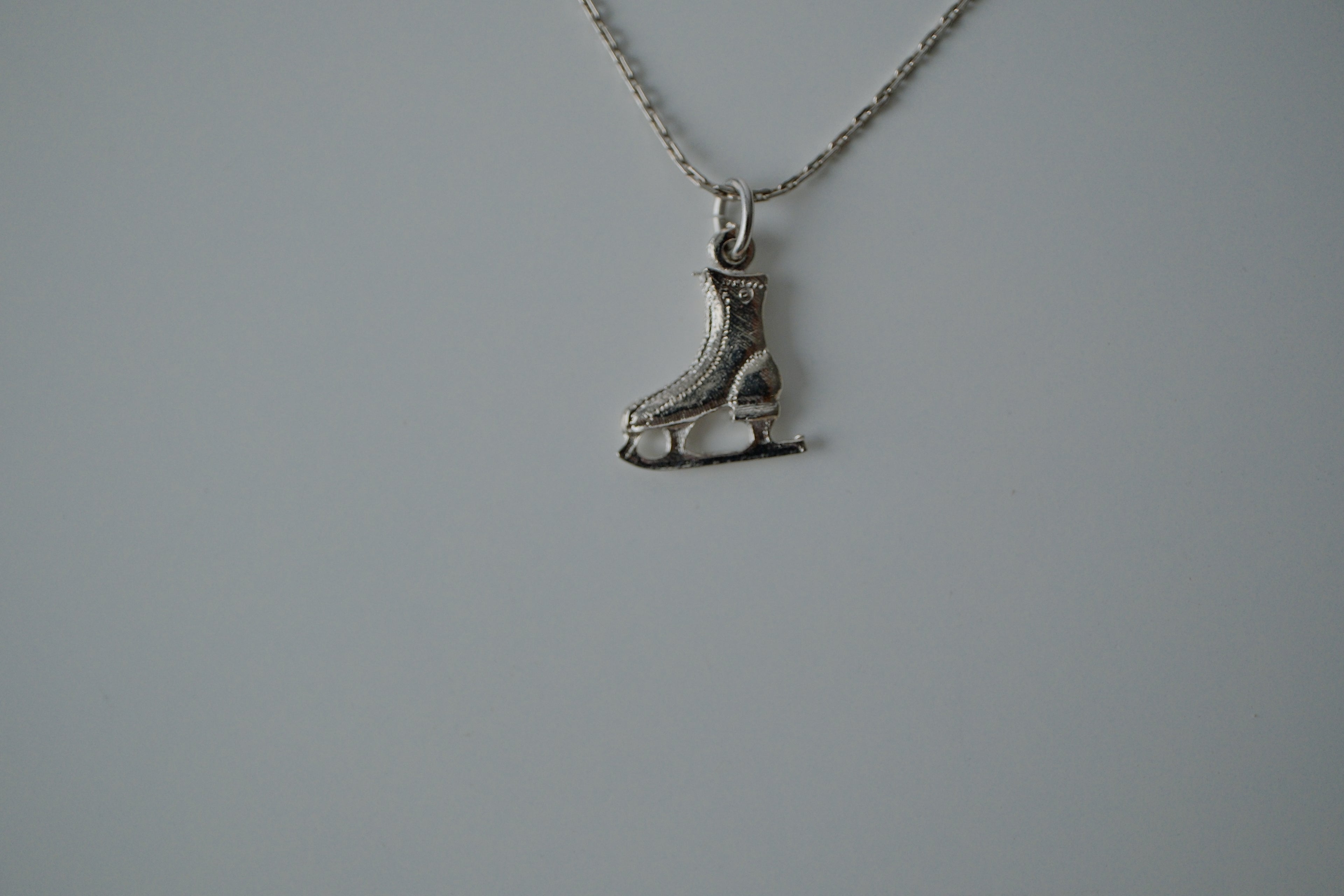 Delicate Silver Ice Skate Bracelet