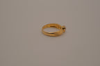 Vintage Sterling silver Gold Plated solitaire ring