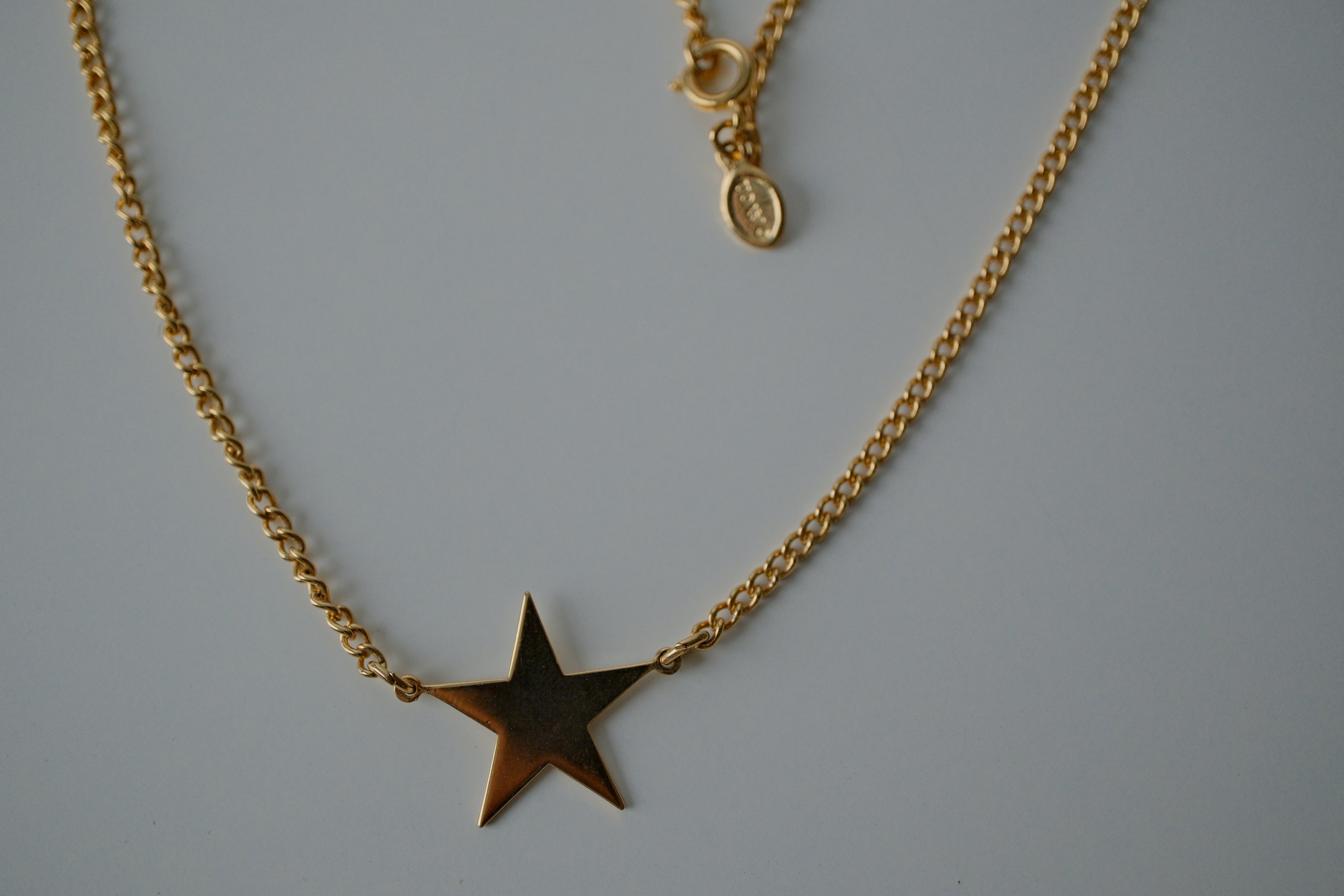 Vintage Gold Avon Star Choker Necklace