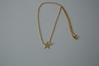 Vintage Gold Avon Star Choker Necklace