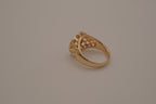 Vintage 18K GP Medusa signet ring