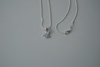 Double Dolphin Sterling Silver Necklace