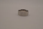 Coin crafted floral scroll pattern ring