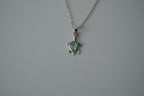 Sterling Silver Abalone Turtle Necklace