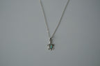 Sterling Silver Abalone Turtle Necklace