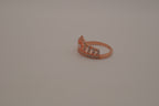 Sterling silver Rose gold plated tiara-style ring