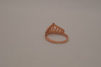 Sterling silver Rose gold plated tiara-style ring