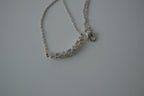 Vintage Delicate Silver Crescent Necklace