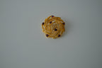 Vintage Gold Maroon Rhinestone Brooch