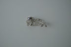 Vintage Silver Pearl Rose Brooch