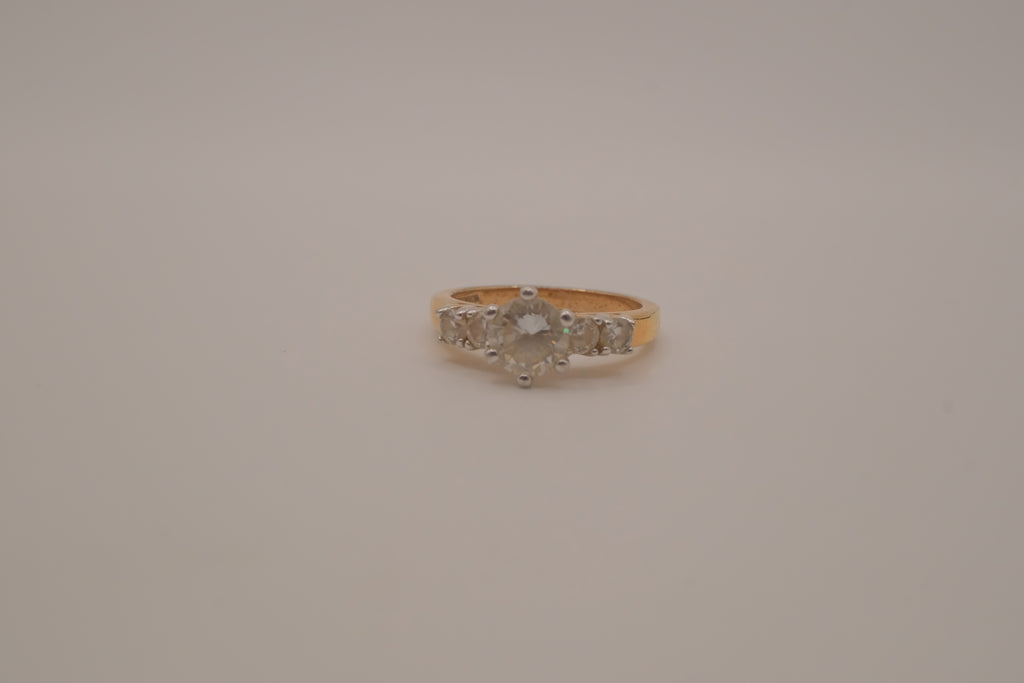 Gold tone multi stone Ring