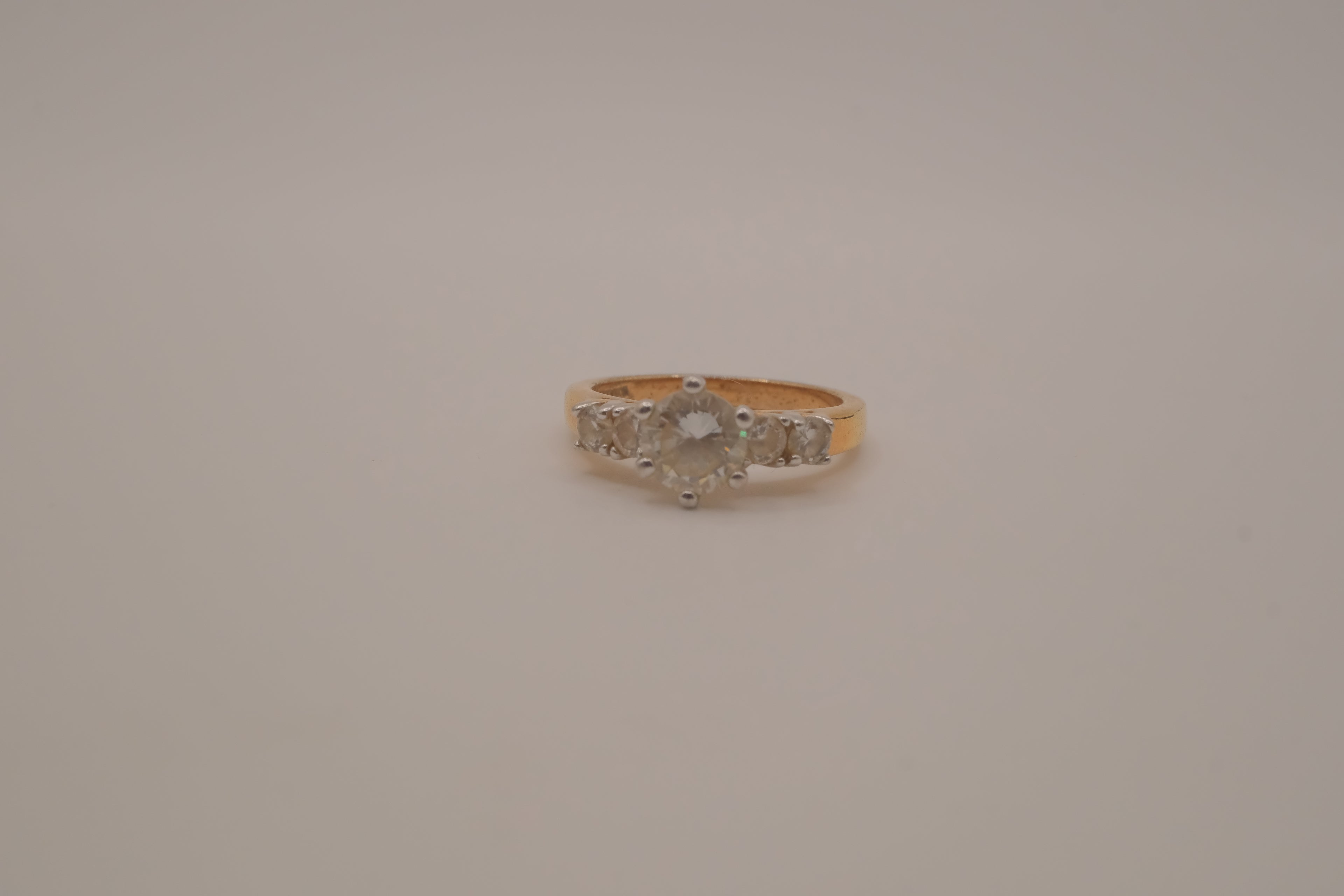 Gold tone multi stone Ring