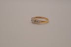 Gold tone multi stone Ring