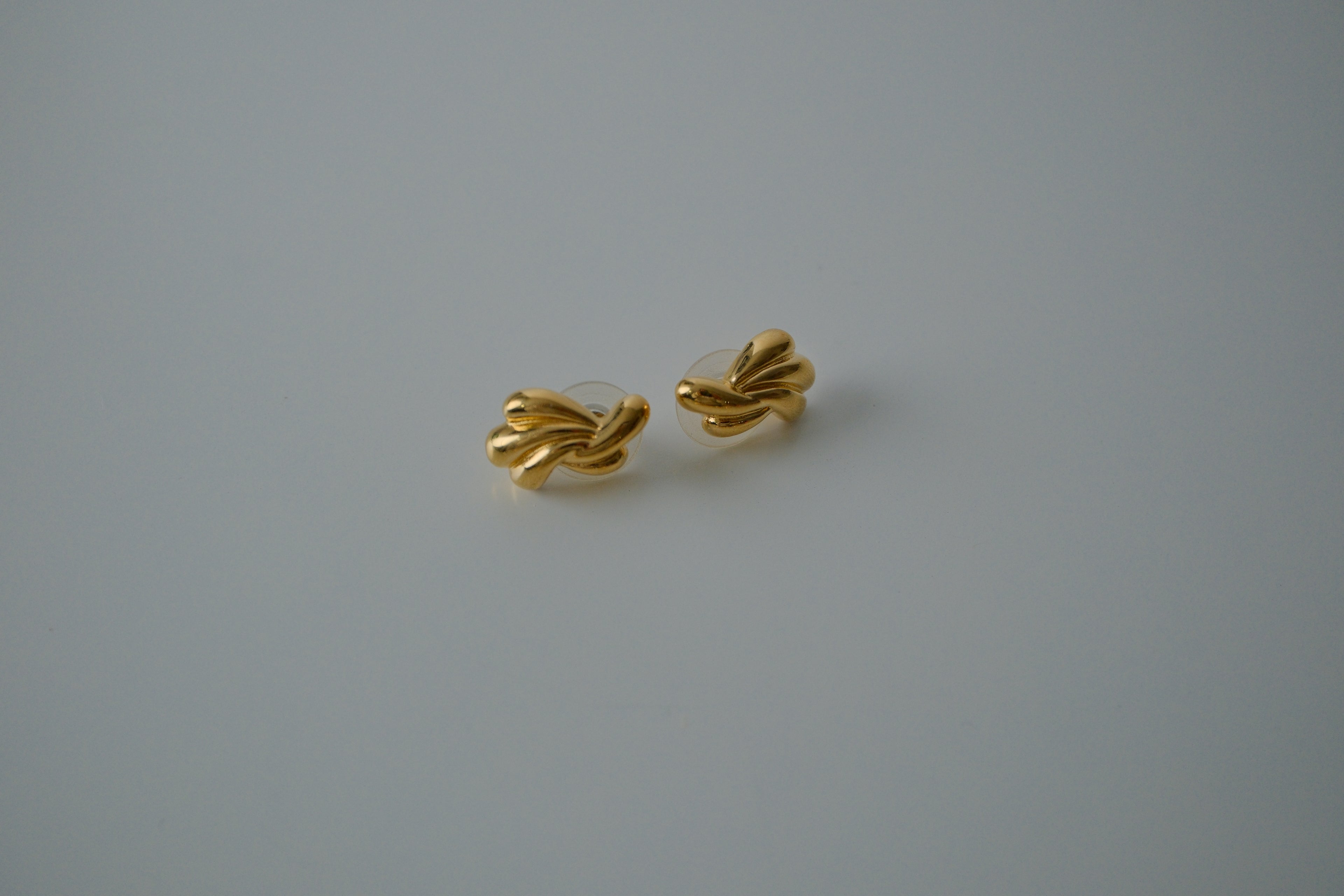 Vintage Gold Trifari Knot Earrings
