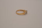 Gold tone multi stone Ring