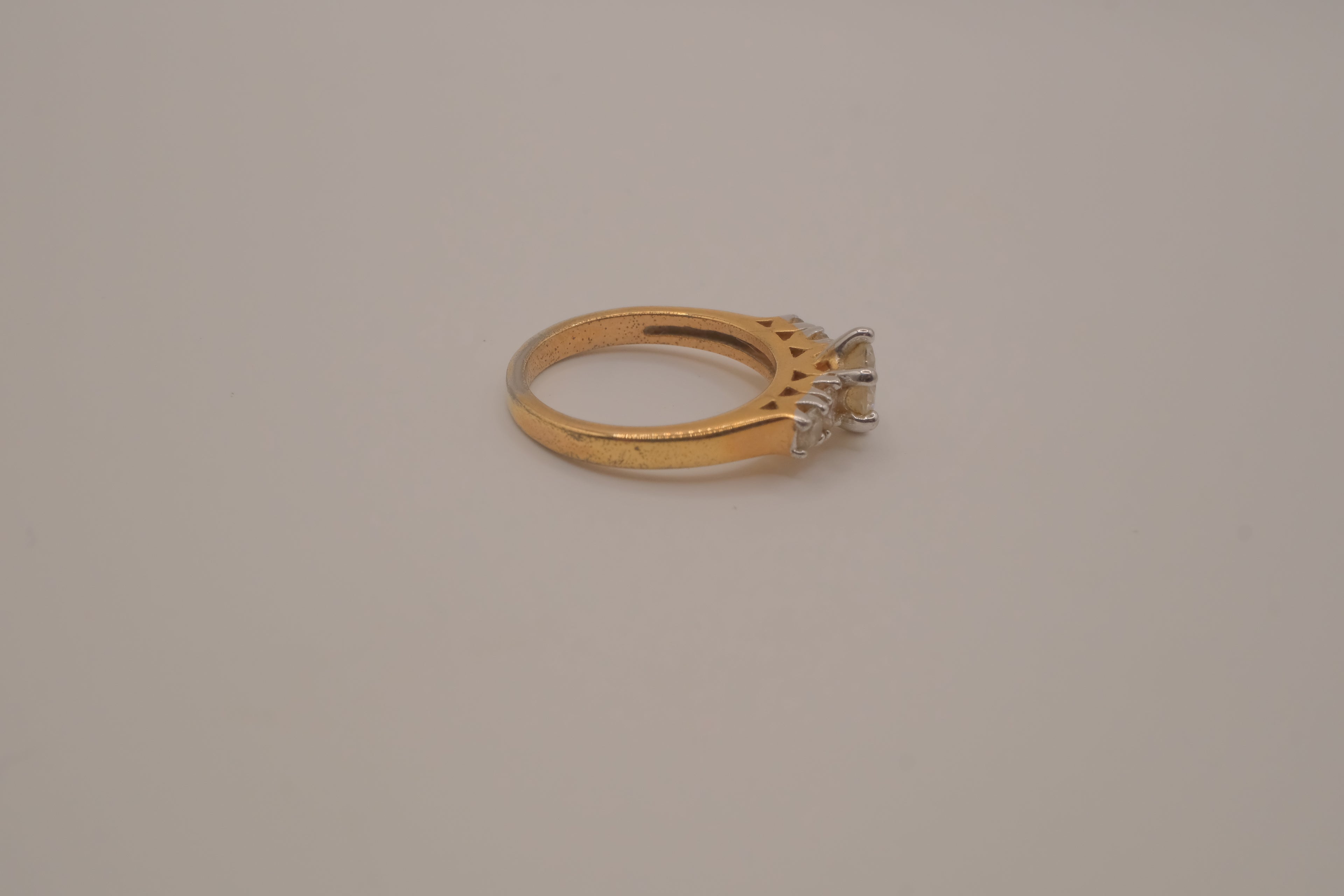 Gold tone multi stone Ring